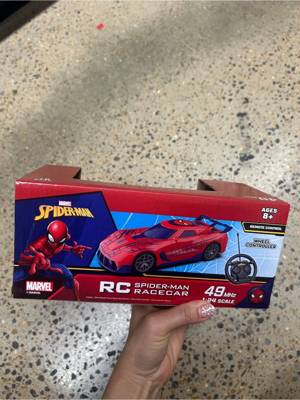 NWT Marvel Spiderman remote control race car